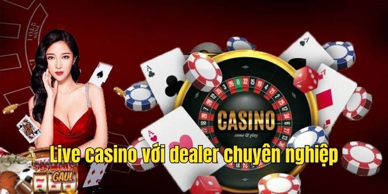 Live casino với dealer chuyên nghiệp tại sòng bài